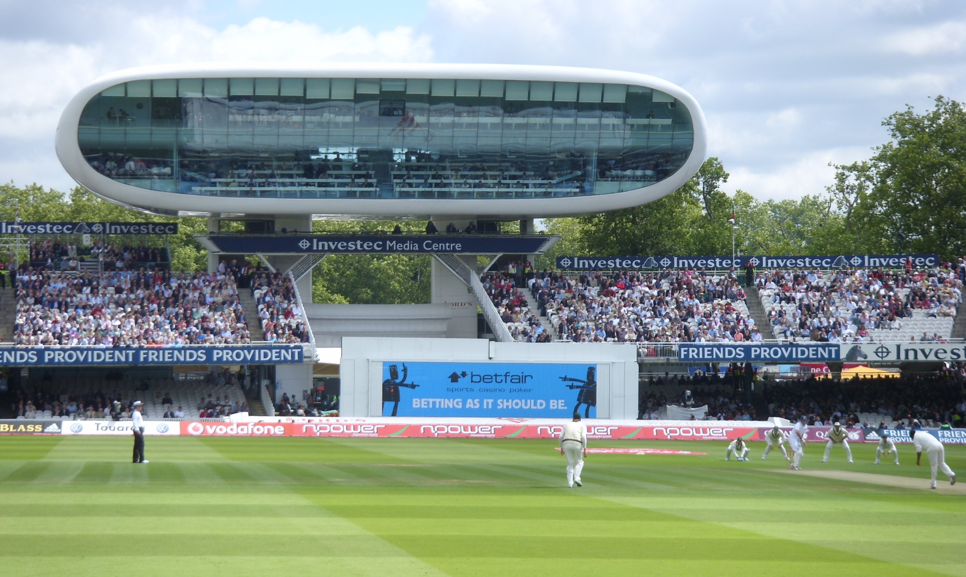 Lord's Cricket Ground, St John's Wood, London — the Victorian pavilion and playing surface